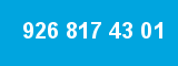 926 817 43 01 926 817 43 01